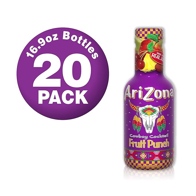 AriZona Fruit Punch 16.9 Fl Oz (Pack Of 20)
