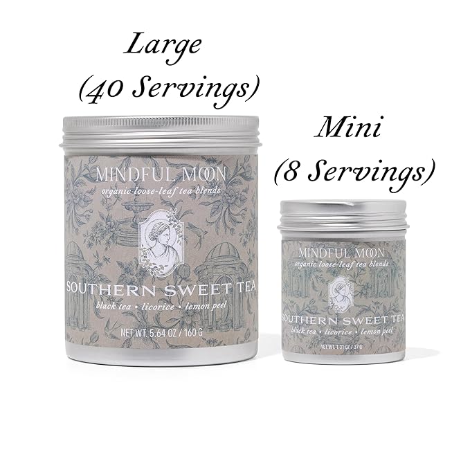 Southern Sweet Tea by Mindful Moon – Black Tea with Licorice &amp Lemon Peel – Caffeinated Loose Leaf Tea (Large)