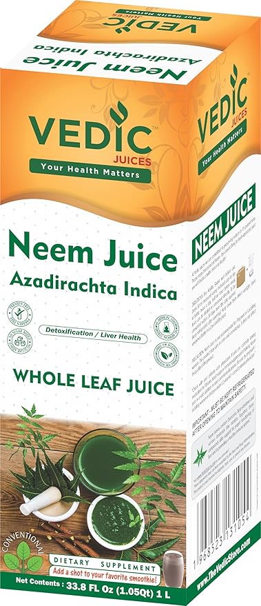 Vedic Neem Juice - (Pack of 1) - 33.8oz Ideal for Daily Use