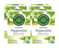 Traditional Medicinals Organic Peppermint Herbal Tea Alleviates Digestive Discomfort (Pack of 4) - 64 Tea Bags Total