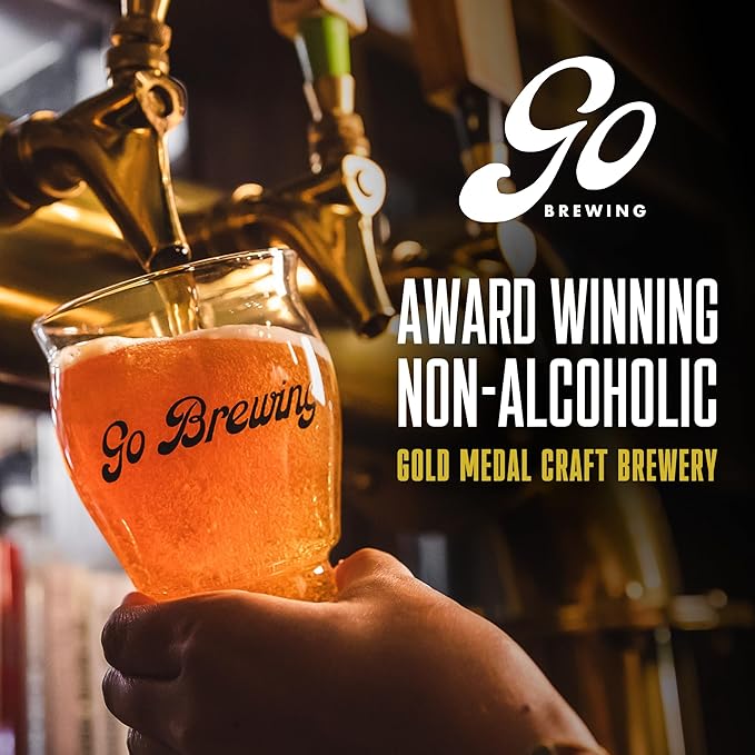 Go Brewing - Jab Jab Grapefruit IPA - Non-Alcoholic Craft Beer - Full-Bodied Low-Calorie Brew - Tart Hoppy Grapefruit Flavor Profile - Classic Ingredients - Ideal for Any Occasion (12 Oz 12 Cans)