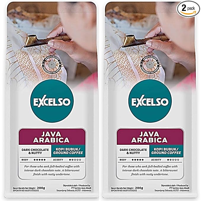 Excelso Java Arabica Ground Coffee 200g (Pack of 2)