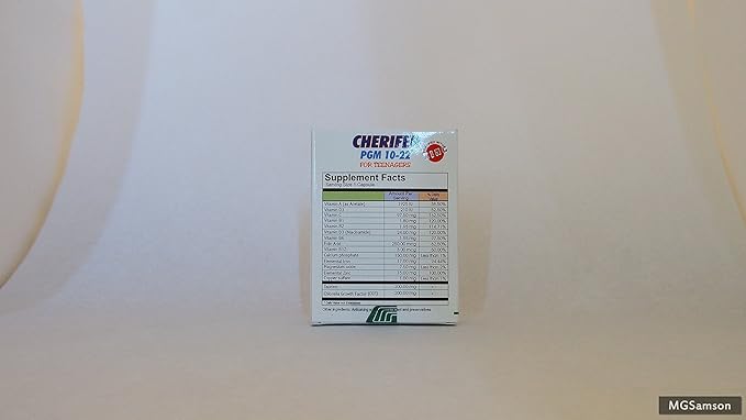 CHERIFER Capsule with Zinc Double Chlorella Growth Factor &amp Taurine PGM 10-22 (30 Capsules)