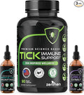 Zenmen Tick Defense Lite Method - Post Contact Protocol - 1 Tick Immune Support + 1 Garlic Tincture + 1 Green Black Walnut Tincture