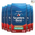 Seattle's Best Coffee Decaf Portside Blend Medium Roast Ground Coffee | 12 Ounce Bags (Pack of 6)