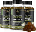 Soursop Leaves &amp Soursop Fruit Gummies - Sugar Free Soursop Graviola Gummies - 3000mg Soursop Extract - 3 Pack Graviola Supplement - Soursop Fruit and Leaf - 60ct - Non-GMO – Vegan Friendly