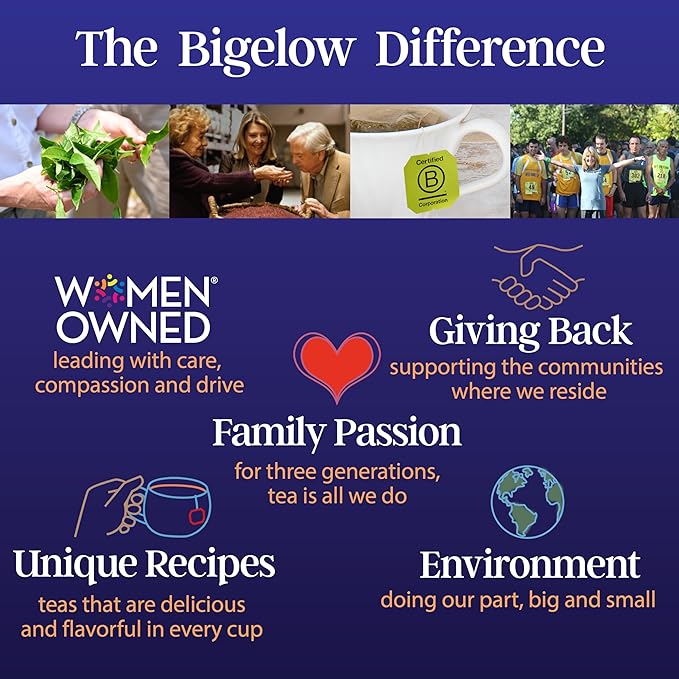 Bigelow Tea Vanilla Midnight Butterfly Pea Flower Caffeine Free (Pack of 6) 108 Total Tea Bags