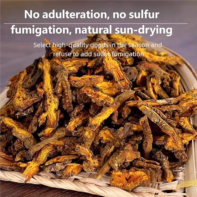 Coptis Chinensis (Huang Lian) Root Whole Pieces 1.06oz (30g) - Dried Whole Herb with Intensely Bitter Taste Natural Sun-Dried Herb for Traditional Use Herbal Tea Additive-Free