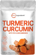 Micro Ingredients Turmeric Curcumin Powder 100 Grams Non-GMO India Origin and Vegan Friendly