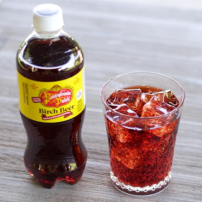 AmishTastes PA Dutch Birch Beer A Dark Old-Fashioned Favorite Amish Drink 20 Oz. (Pack of 4)
