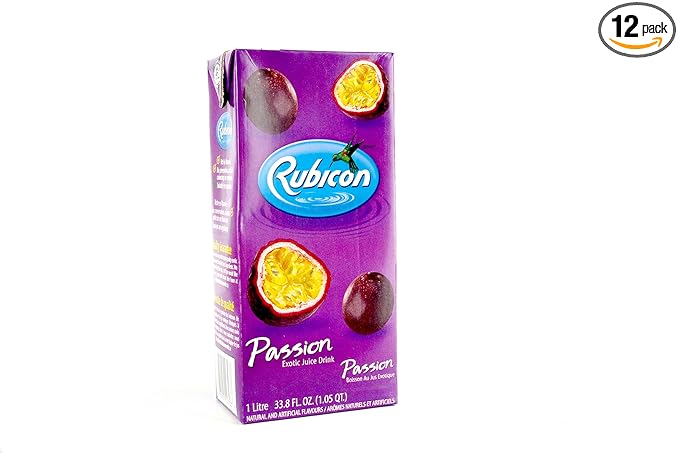 Rubicon Passion Fruit Exotic Juice Drink - 33.8fl oz (12 pack)