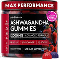 Ashwagandha Gummies – 120 Count - 2000 MG Ashwagandha Supplements with L-Theanine GABA Magnesium Zinc &amp Vitamin D3 – Sugar-Free Vegan Non-GMO–Natural Support for Balance