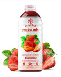 Smartfruit Summer Strawberry + Antioxidants – 100% Real Fruit Purée with Strawberries Apple &amp Pineapple – Great for Smoothies Juice Yogurt Cocktails Teas &amp More – 48oz