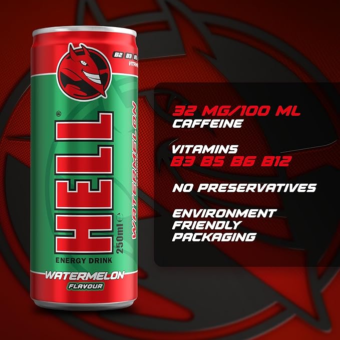 HELL ENERGY DRINK Watermelon (24 x 250ml)