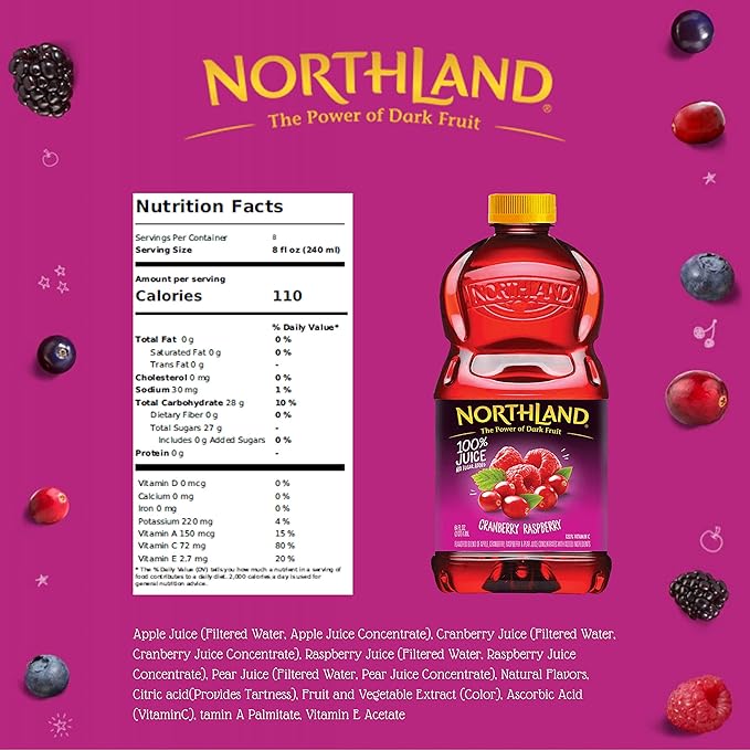 Apple &amp Eve Northland Cranberry Raspberry 64 Fl Oz