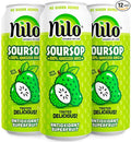 NILO Soursop Juice | 100% Real Guanabana Soursop Graviola | NO Sugar added | NOT From Concentrate | 16.57 oz (Pack of 12)