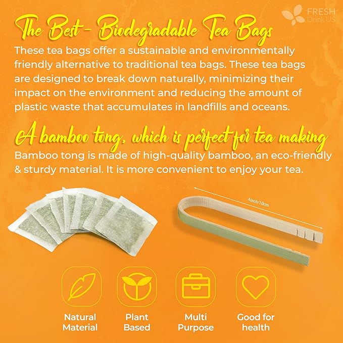 FreshDrinkUS Premium Harmony Herbal Tea | 60 Tea bags | 100% Natural Turmeric Hibiscus Ashwagandha Goji Berry Reishi Cinnamon &amp Orange Peel – Naturally Aromatic Caffeine-Free Tea