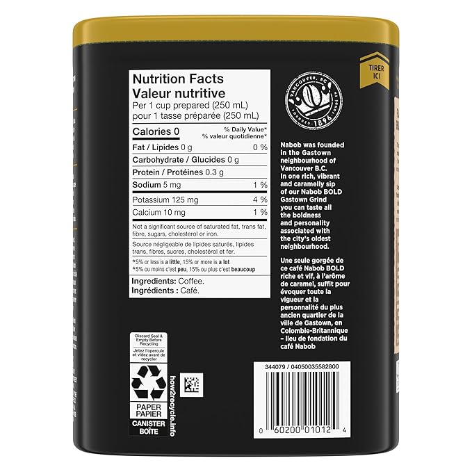 Nabob Bold Gastown Grind Ground Coffee 340g/12 oz