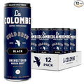 La Colombe Coffee Cold Brew Black Unsweetened 11 fl oz Cans (Pack of 12) Coffeehouse Quality Natural Sweetness Specialty Grade Coffee Beans Ready-to-Drink On-the-Go