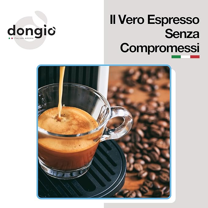 Dongiò Caffè Espresso Napoli - 50 Nespresso Original Compatible Capsules Dark Roast Coffee (Intensity 9/10) - Roasted and Blended In Italy