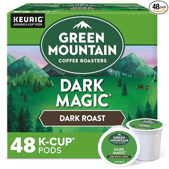 Green Mountain Coffee Dark Magic single serve K-Cup pods for Keurig brewers 24 Count (Pack of 2)