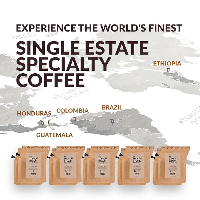 Gourmet Summer Coffee Gift Set for Men &amp Women - 10 World's Finest Single Origin Specialty &amp Organic Coffees in Innovative Brewers | Sampler Box for Coffee Lover to Brew &amp Enjoy Anytime A