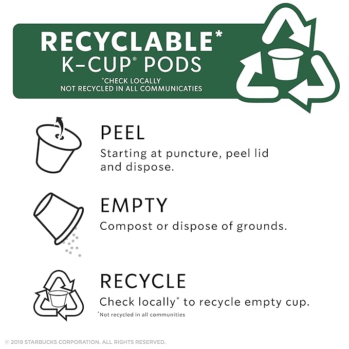Starbucks Medium Roast K-Cup Coffee Pods with Golden Turmeric — for Keurig Brewers — 4 boxes (48 pods total)