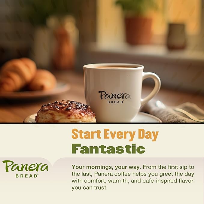 Panera Caramel Light Roast Ground Coffee 100% Arabica Naturally Flavored Caramel Rich Buttery Taste Sustainably Sourced 12oz Bag Pack of 6 (72 oz Total)