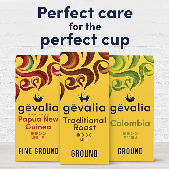 Gevalia Traditional Roast Mild Light Roast Ground Coffee 12 oz Bag (Pack of 6)