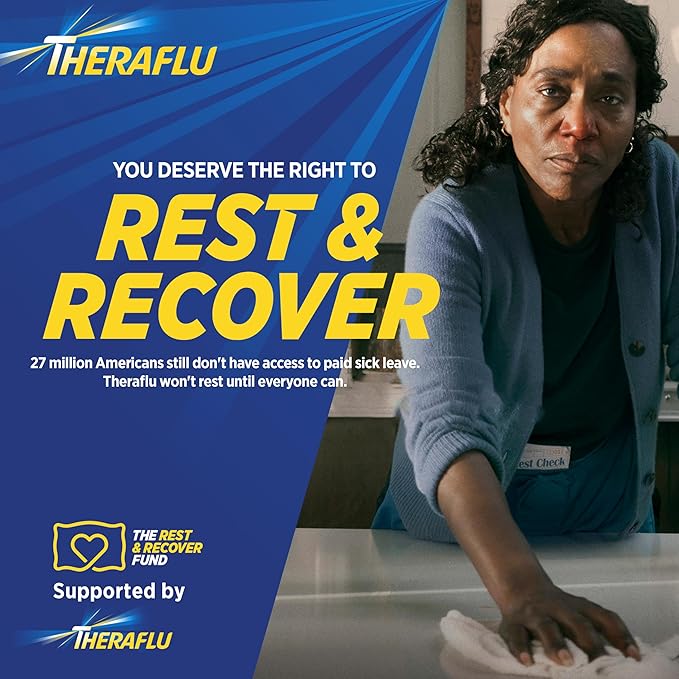 Theraflu Combo Daytime and Nighttime Severe Cold Relief Honey Lemon Flavor Powder_ and Daytime Severe Cold Relief Berry Burst Flavor Powder _6 Daytime + 6 Nighttime and 6 Berry Burst Powder Packets