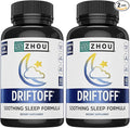 ZHOU Driftoff - Nature Inspired Sleep Aid Valerian Root &amp Melatonin for Sleep for Men &amp Women Calm Sleeping Supplement for Adults with GABA &amp Chamomile to Relax - 60 Veggie Capsules (Pac