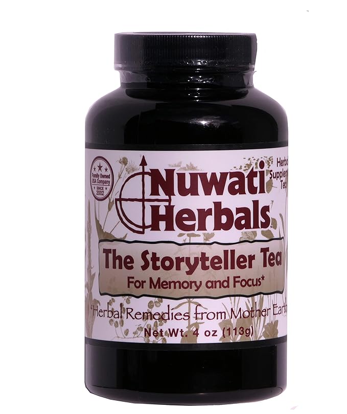 Nuwati Herbals Storyteller Tea - For Memory and Focus 4 Ounces
