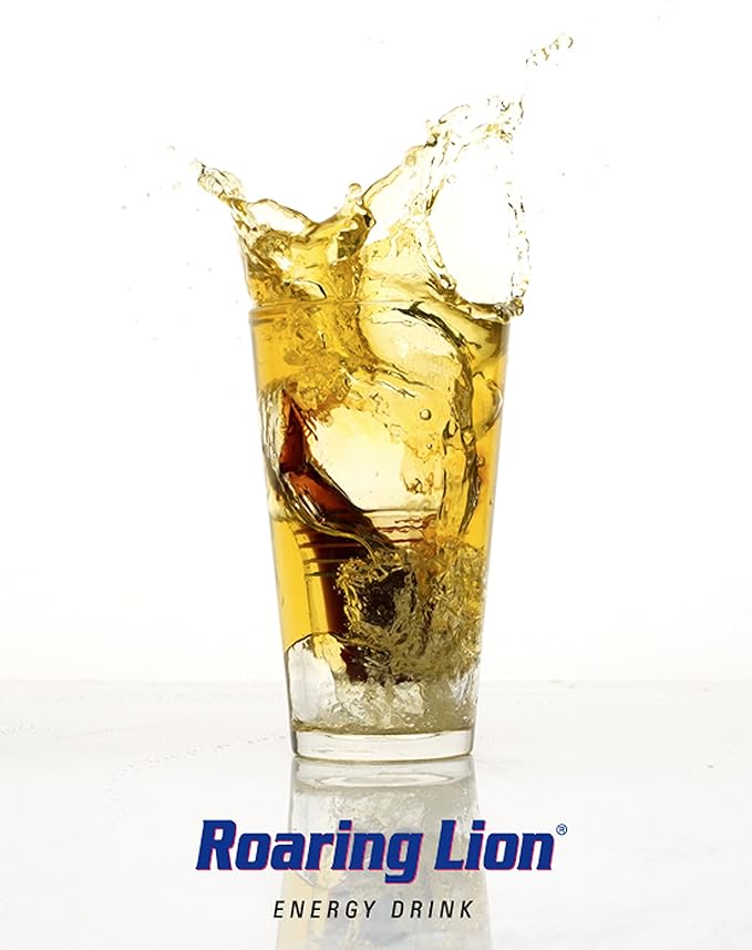 Roaring Lion energy drink (3 Gallon Bag-in-Box Syrup Concentrate) - Box Pours 18 Gallons of Energy Drink - Use with Bar Gun Soda Fountain or Home Beverage System