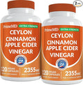 5-in-1 Ceylon Cinnamon Powder Extra Strength – Organic Ceylon Cinnamon Capsules with Turmeric Apple Cider Vinegar Korean Ginseng &amp BioPerine for Metabolism &amp Energy Support Pills (120 Ct 2