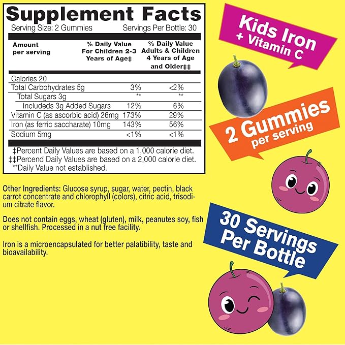 WellYeah Melatonin 20mg 2 Pack + Iron Kids Gummies Bundle - Sleep Support - Anemia Support Red Blood Cell Formation Energy and Immunity Support - Gluten Free and Gelatin Free Vegetarian