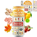 ANCIENT DRINKS Switchel Apple Cider Vinegar Drink – Organic Electrolyte Hydration Beverage with Probiotics – Ginger Citrus ACV Sports Drink – 16 oz Cans 12 Pack