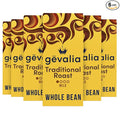 Gevalia Traditional Mild Roast Whole Bean Coffee (6 ct Pack 12 oz Bags)