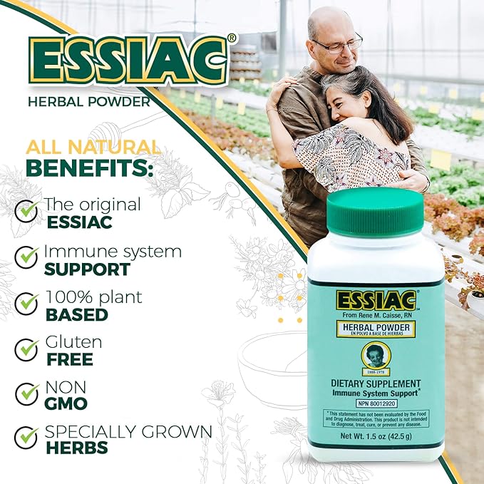 Essiac GENUINE Tea Powder ESSIAC ORIGINAL Tea Powder – 1.5 oz Bottle | Powerful Antioxidant Blend to Help Promote Overall Health &amp Well-being | Original Formula from 1922 (1 pack)