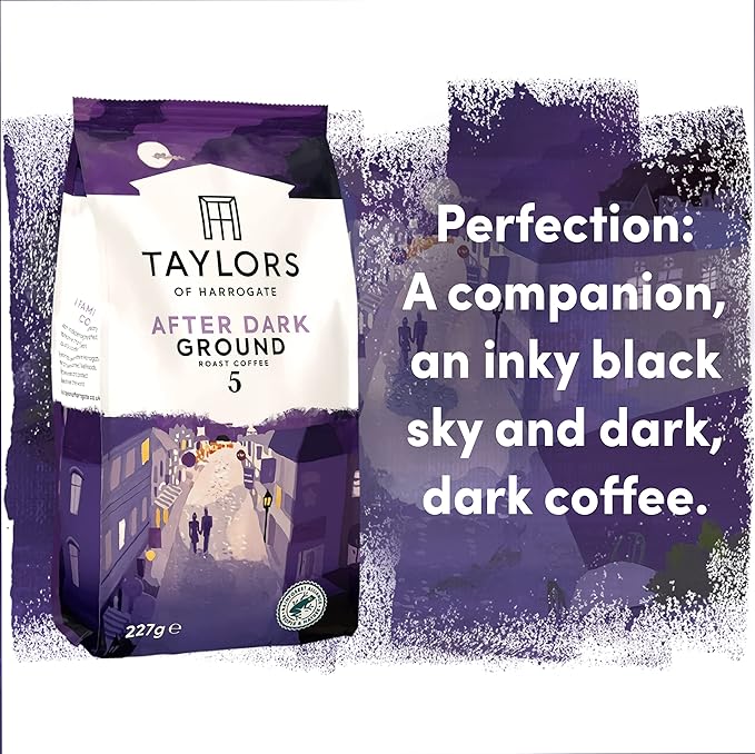 Taylors of Harrogate After Dark Roast &amp Ground Coffee (227g) - Pack of 6