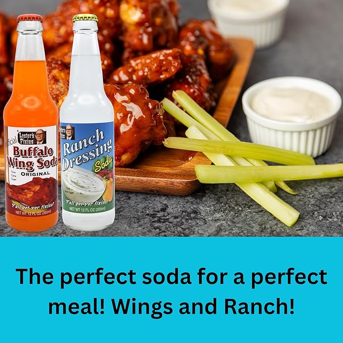 Generic Lester's Fixins Soda | 12 Pack of Unique Weird and Unusual Flavors of Food Soda Pop with Real Cane Sugar | 12 oz Glass Bottles in a Mixed 12 Pack Sampler with Crazy Soda Pop Bottle Opener