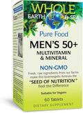 Natural Factors Men's 50+ Multivitamin &amp Mineral 1 Serving Contains Nutrition Equivalent to ½ lb of Veggies 60 Count (Pack of 1)