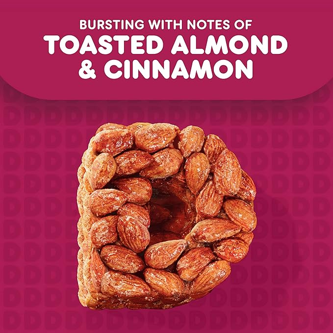 Dunkin' Candy'd Almond Flavored Dark Roast Ground Coffee 11 Ounce (Pack of 6)