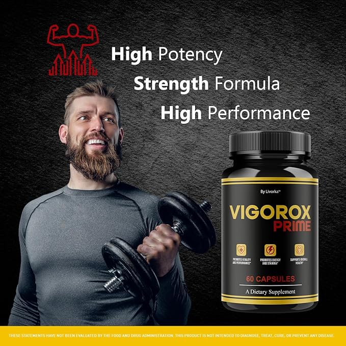 (2 Pack) Vigorox Prime Capsules - Official VigoroxPrime Pills Advanced Support Formula - Maximum Strength All Natural Ingredients for Overall Health &amp Wellness Reviews 120 Capsules for 2 Months