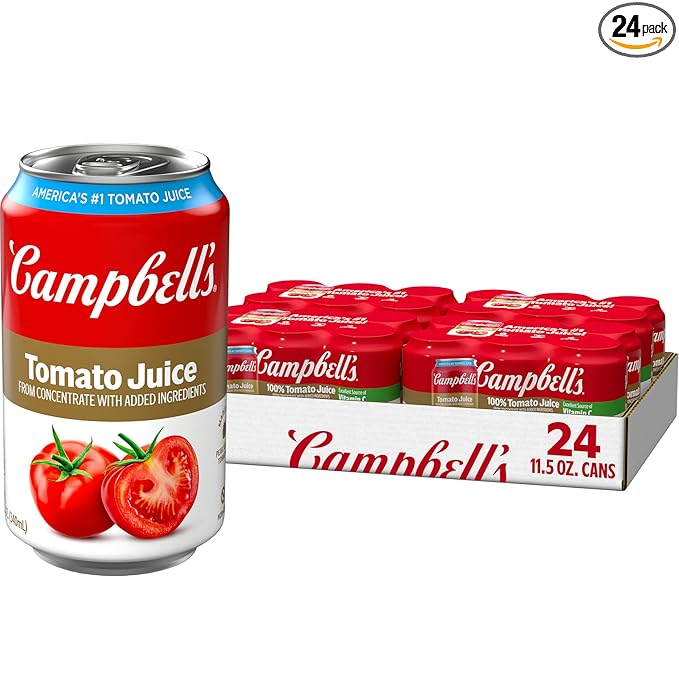 Campbell's 100% Tomato Juice 11.5 fl oz Can (24 Pack)