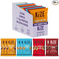 KiZE Energy Bars - Best Sellers Variety Pack - Gluten Free Dairy Free Options Non-GMO and High Protein Meal Replacement Energy Bars Clean and Simple Food Ingredients - 7-10g High Protein Snacks (
