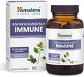 Himalaya Ashwagandha+ Immune - Herbal Immune Support Supplement with Vitamin C Zinc Elderberry and Amla for Immunity - Vegan Non-GMO Gluten Free 960 mg 60 Capsules