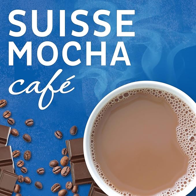 Maxwell House International Suisse Mocha Cafe Beverage Mix Caffeinated 7.2 oz Can (Pack of 4)