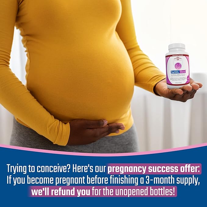 Daily Wellness Fertility Blend for Women - Fertility Supplements for Women Conception Fertility Prenatal Vitamins Trying to Conceive Progesterone Supplements Cycle Support Conception Pills - 1 Pack