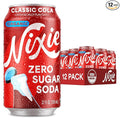 Nixie Organic Zero Sugar Soda Classic Cola Healthy Soda Pop Non-GMO 0 Sugar 0 Calories 40mg Caffeine 12oz Cans (12 Pack)