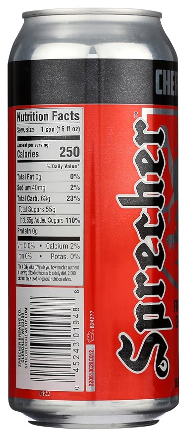 Sprecher Cherry Cola Soda Kosher Gluten Free 16 Fluid Ounce (Pack of 12)